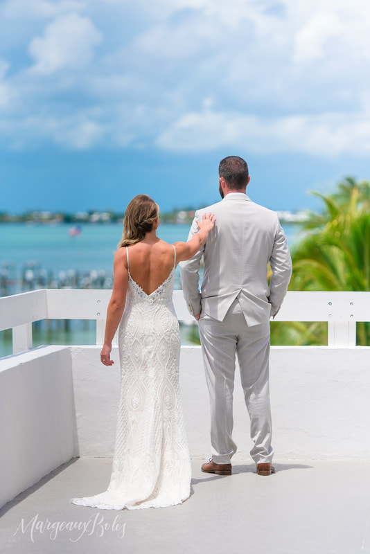 Key Largo wedding, First look photos