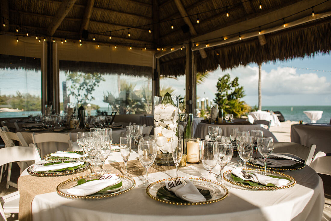 Islamorada wedding table setting
