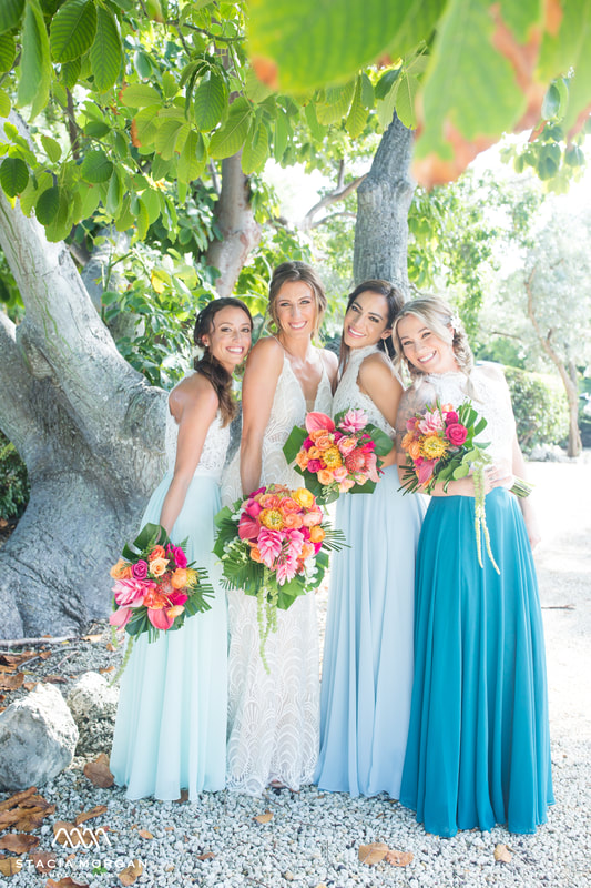 South Florida wedding, bridesmaids