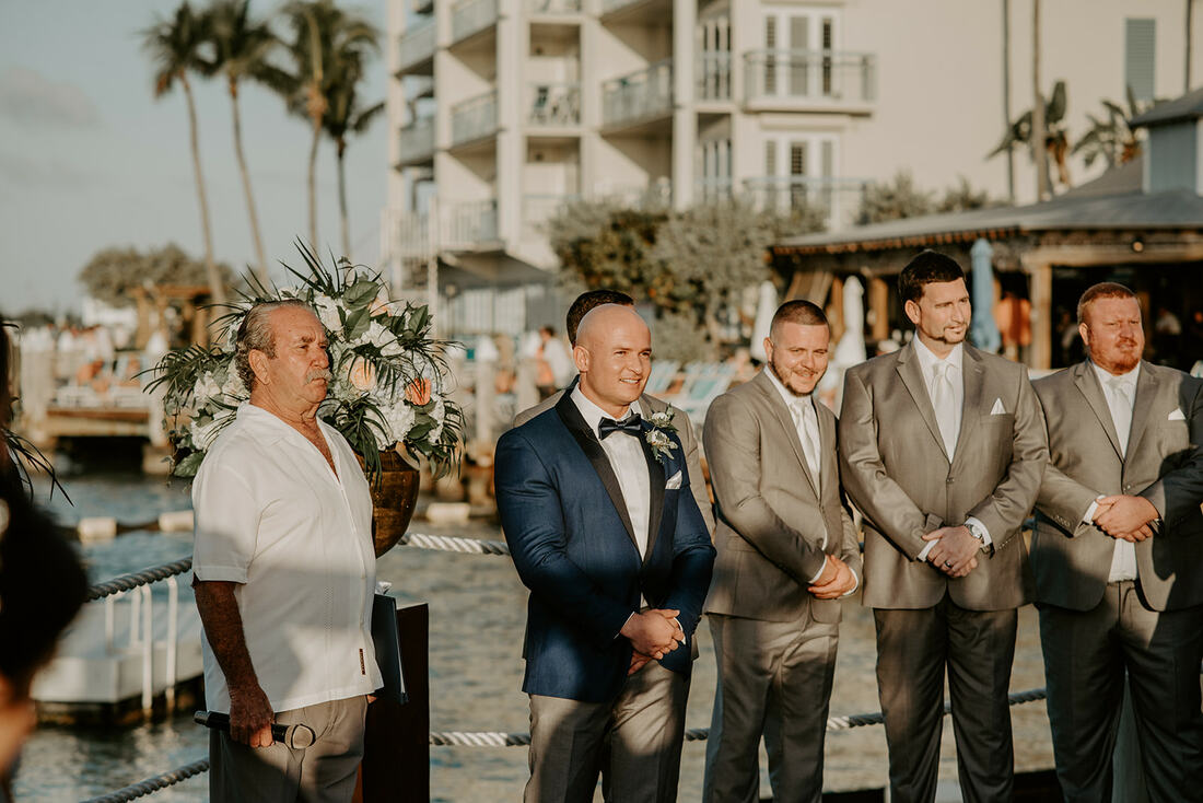 Key West wedding, groomsmen